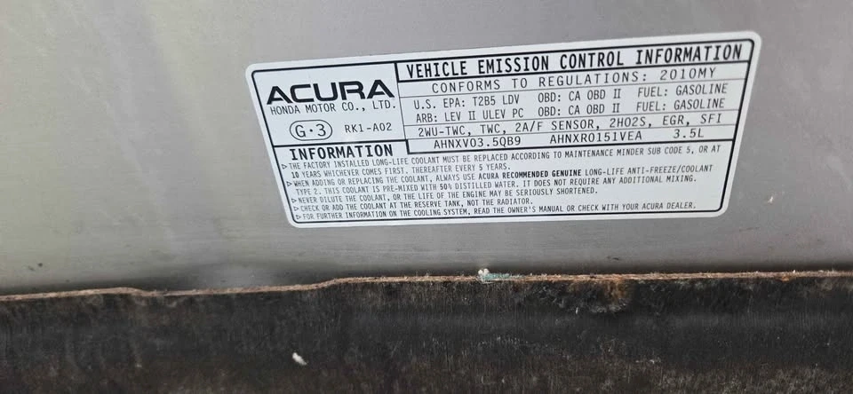 2010 Acura TL 4th Gen - Image 12 of 12