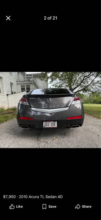 2010 Acura TL 4th Gen - Image 2 of 6