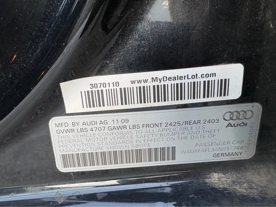 2010 Audi B8 A4 - Image 11 of 11