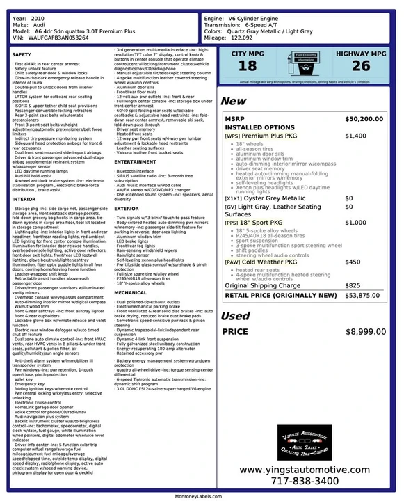 2010 Audi C6 A6 - Image 20 of 20