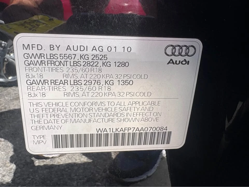 2010 Audi 8R Q5 - Image 15 of 15