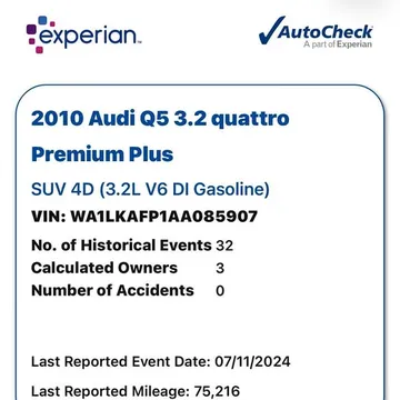 2010 Audi Q5 3.2 Quattro Premium Plus