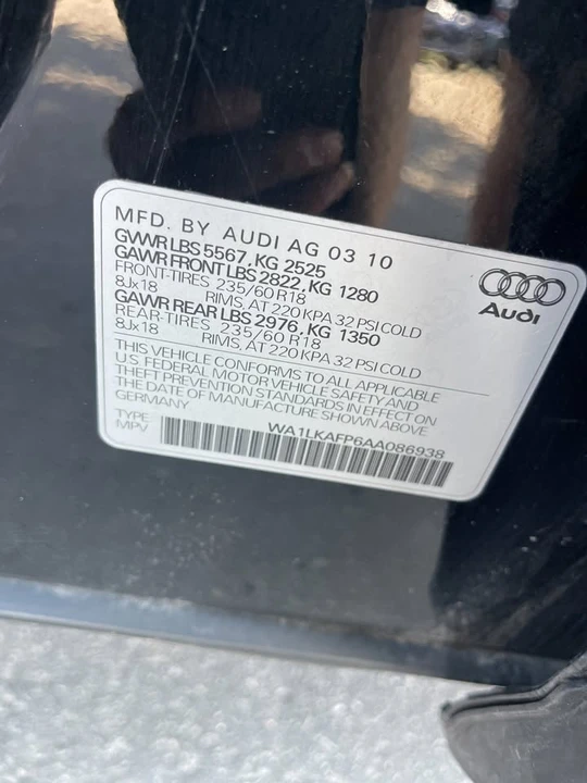 2010 Audi 8R Q5 - Image 15 of 15