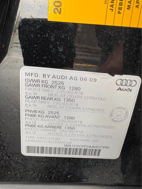 2010 Audi 8R Q5 - Image 7 of 7