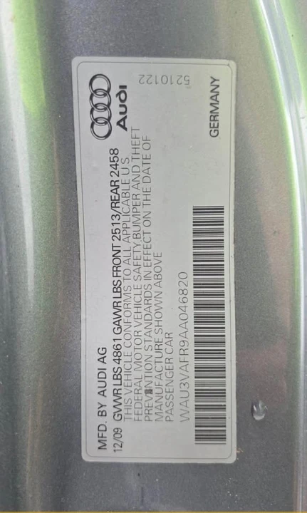 2010 Audi B8 S5 - Image 11 of 12