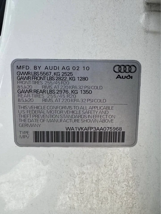 2010 Audi 8R Q5 - Image 15 of 15