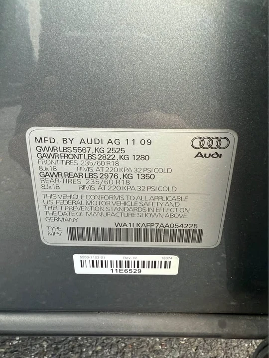 2010 Audi 8R Q5 - Image 20 of 20