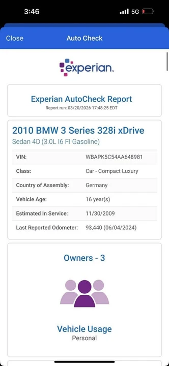 2010 BMW E90 3 Series Sedan - Image 10 of 14