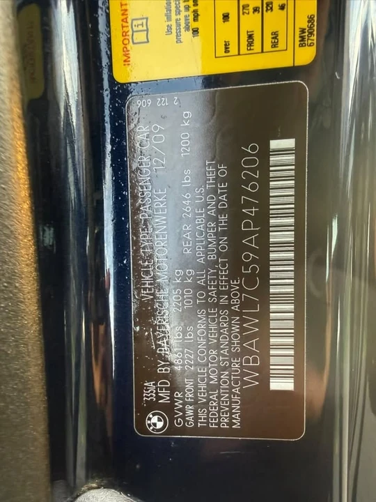 2010 BMW E93 335i Convertible - Image 13 of 19