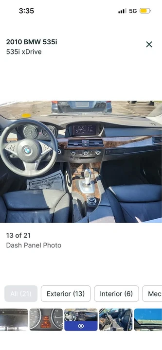 2010 BMW E61 5 Series Touring - Image 8 of 13