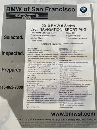 2010 BMW E60 5 Series Sedan - Image 7 of 8