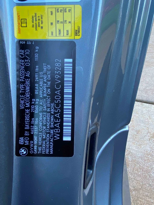 2010 BMW E63/E64 645Ci & 650i - Image 6 of 6