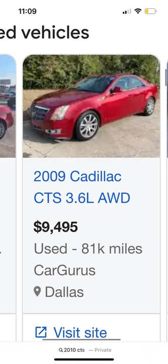 2010 Cadillac CTS 2nd Gen - Image 8 of 8