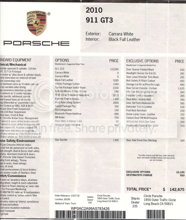 2010 Porsche 997 GT3 - Image 6 of 6