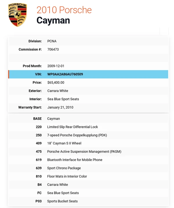 2010 Porsche 987 Cayman - Image 10 of 10
