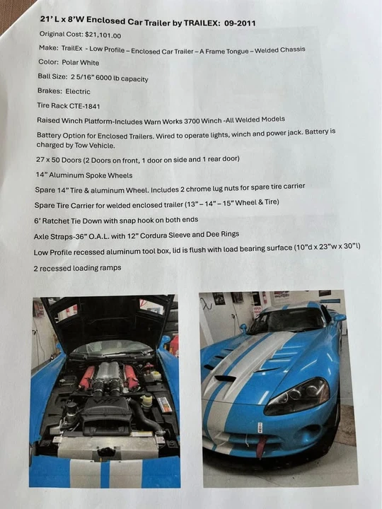 2010 Dodge Viper 4th Gen - Image 2 of 4