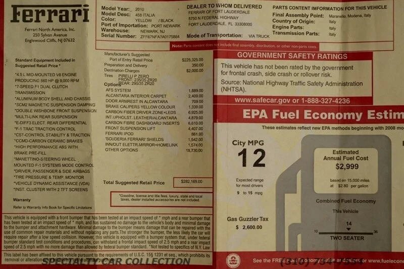2010 Ferrari 458 Italia - Image 3 of 12