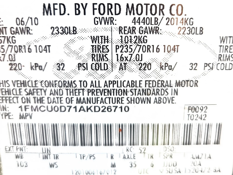 2010 Ford Escape - Image 9 of 9