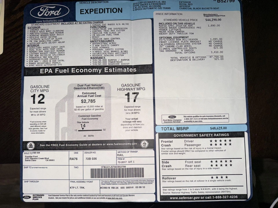 2010 Ford Expedition 3rd Gen - Image 8 of 8