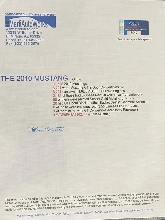 2010 Ford S197 Mustang - Image 25 of 27