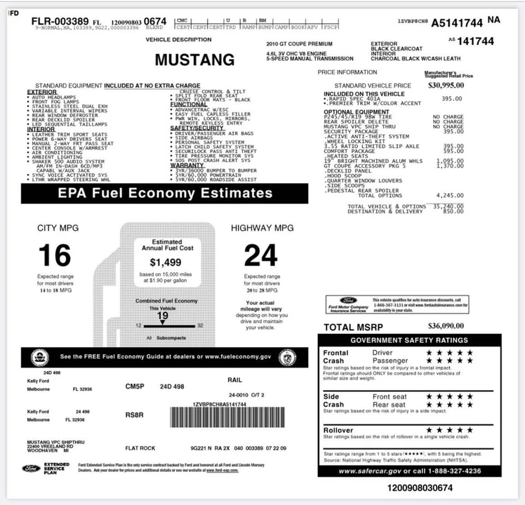 2010 Ford S197 Mustang GT - Image 5 of 5