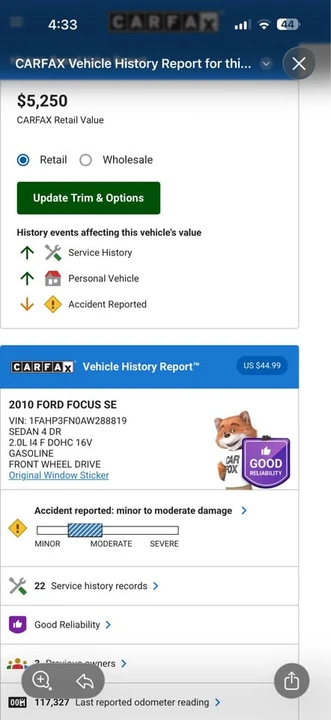2010 Ford Focus - Image 11 of 11
