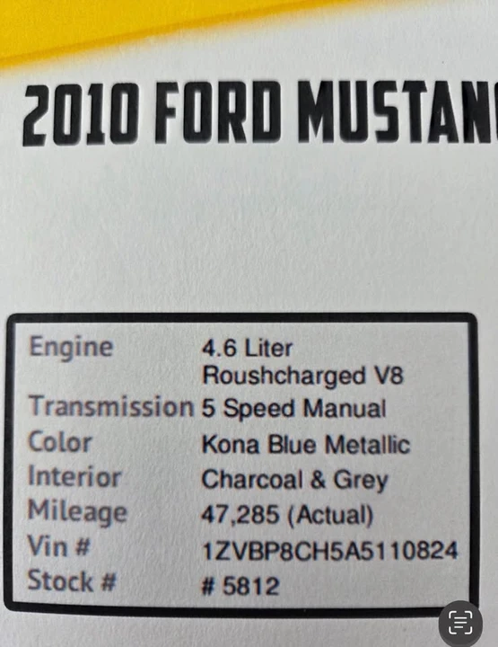 2010 Ford S197 Mustang - Image 5 of 5