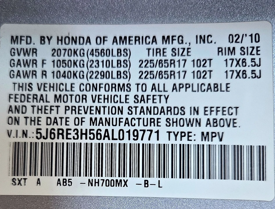 2010 Honda CR-V 3rd Gen - Image 9 of 9