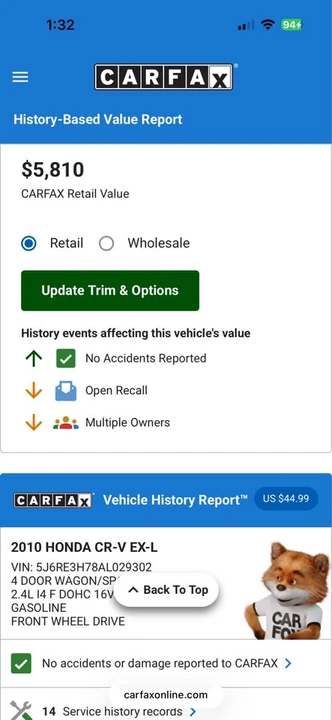 2010 Honda CR-V 3rd Gen - Image 2 of 16