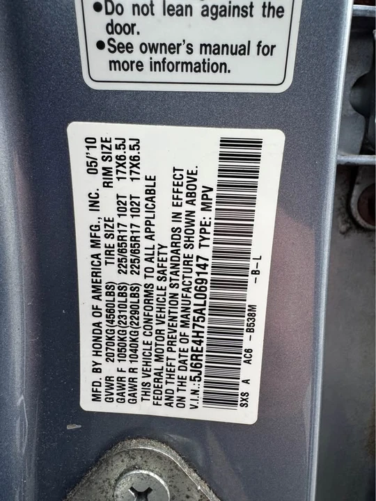 2010 Honda CR-V 3rd Gen - Image 8 of 17