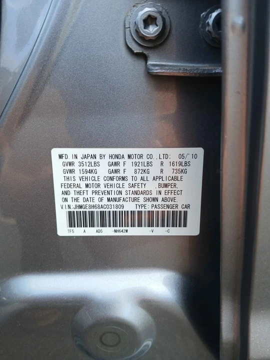 2010 Honda Fit - Image 5 of 14