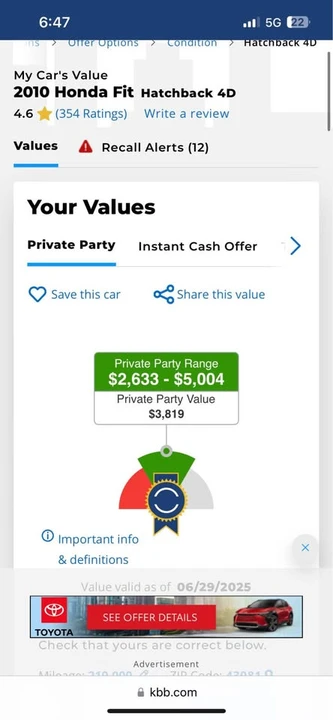 2010 Honda Fit - Image 10 of 10