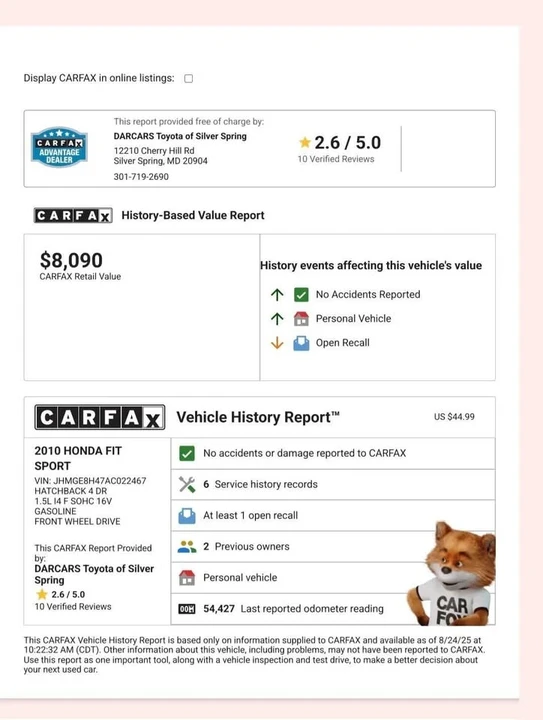 2010 Honda Fit - Image 7 of 8
