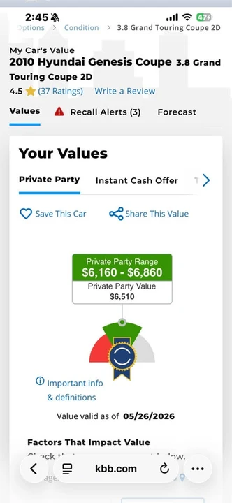 2010 Hyundai Genesis Coupe - Image 9 of 11