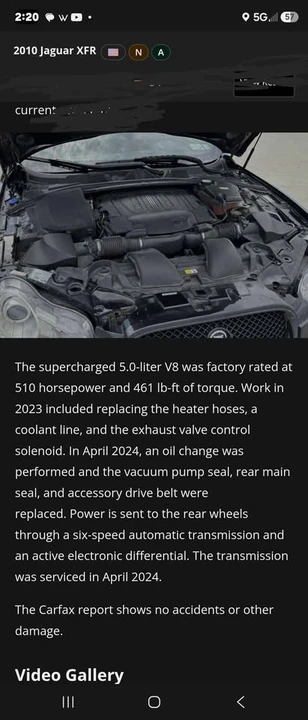 2010 Jaguar X250 XFR - Image 9 of 11