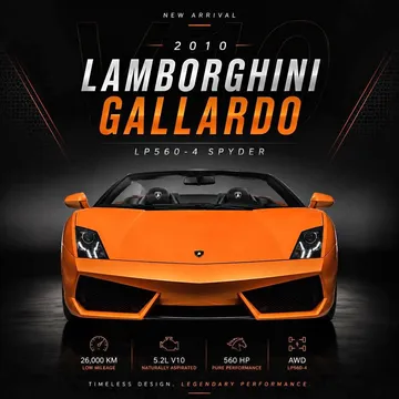 2010 Lamborghini Gallardo LP560-4 Spyder