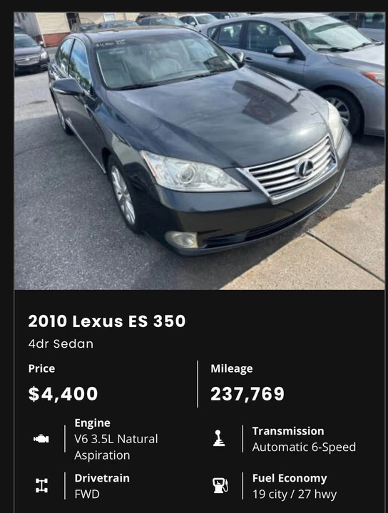 2010 Lexus ES 4th Gen - Image 3 of 4