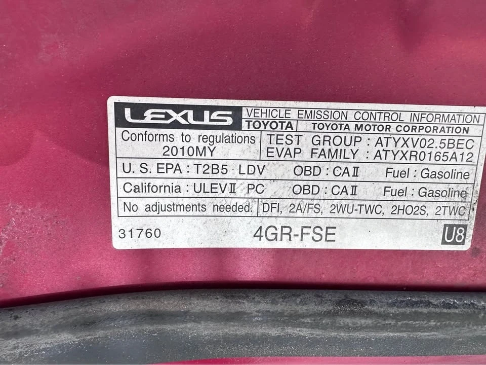 2010 Lexus IS 2nd Gen - Image 16 of 20