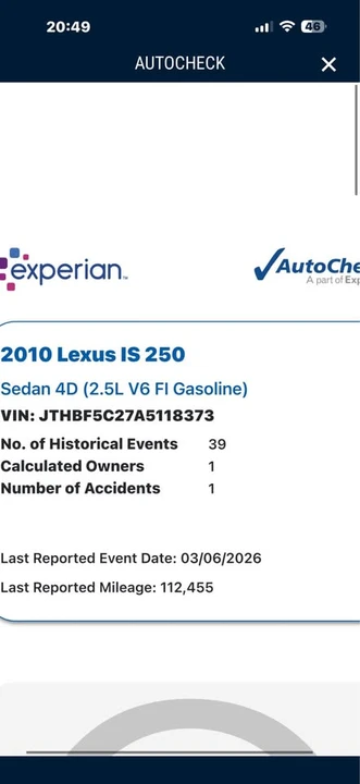 2010 Lexus IS 2nd Gen - Image 20 of 20