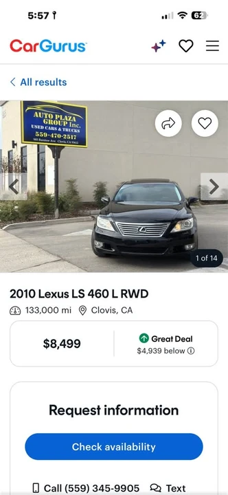 2010 Lexus LS 4th Gen - Image 13 of 13