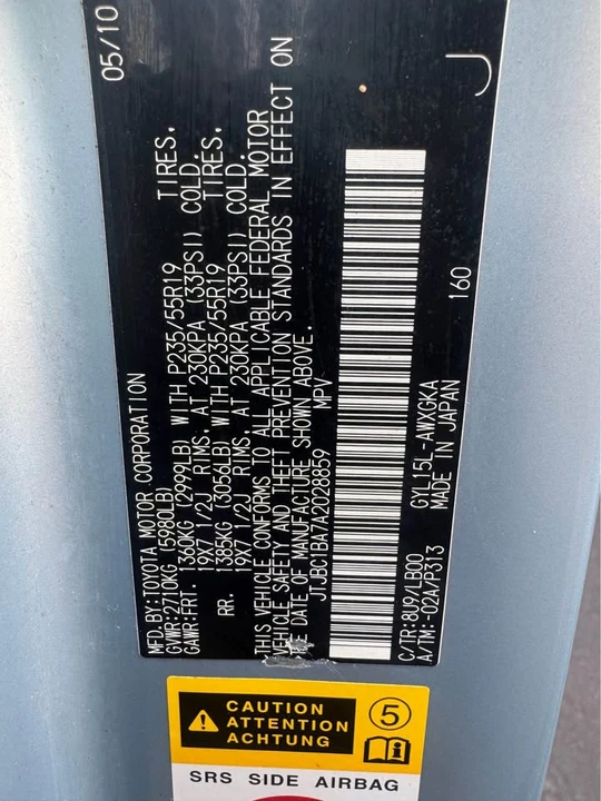 2010 Lexus RX 3rd Gen - Image 11 of 11