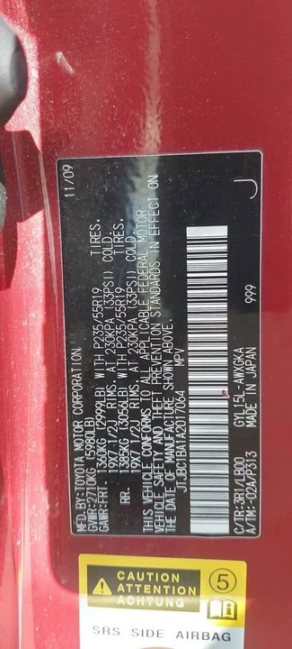 2010 Lexus RX 3rd Gen - Image 17 of 18