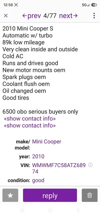 2010 Mini Mini 2nd Gen - Image 7 of 8