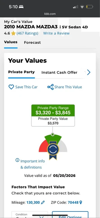 2010 Mazda Mazda 3 2nd Gen - Image 19 of 20