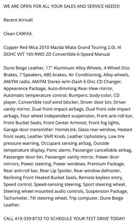 2010 Mazda NC MX-5 Miata - Image 5 of 5