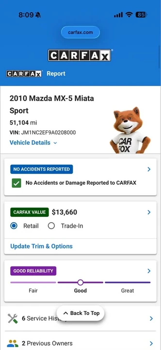 2010 Mazda NC MX-5 Miata - Image 8 of 11