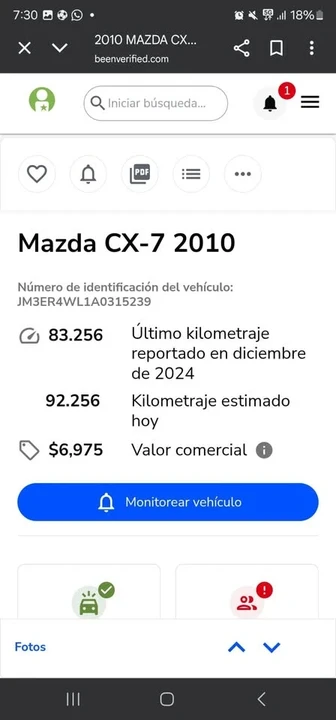2010 Mazda CX-7 - Image 7 of 7