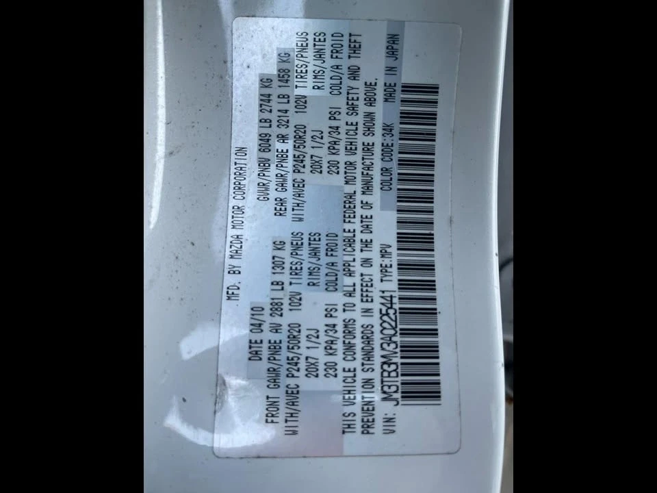 2010 Mazda CX-9 - Image 18 of 19