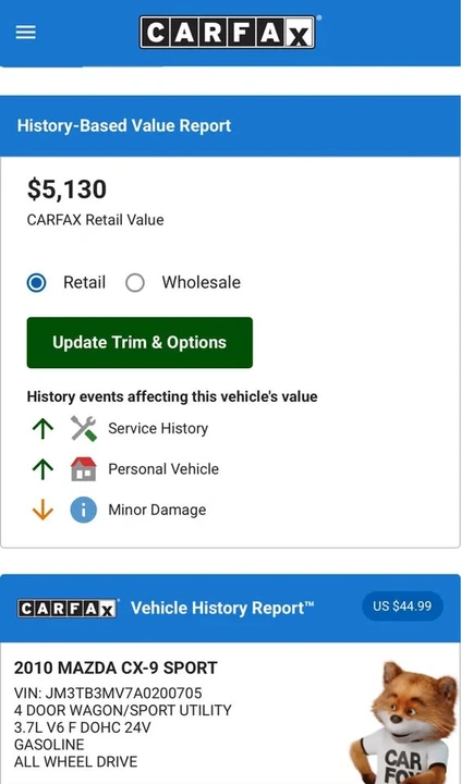 2010 Mazda CX-9 - Image 9 of 12