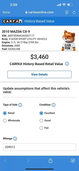 2010 Mazda CX-9 - Image 15 of 16